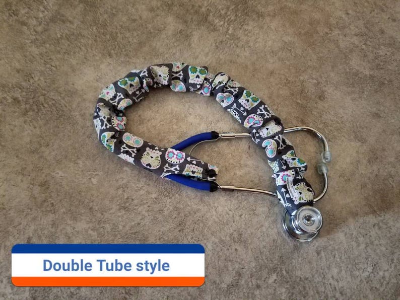 Stethoscope Cover Scrunchie SUGAR Skulls Dude Single Double Etsy
