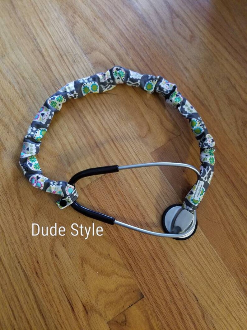 Stethoscope Cover Scrunchie SUGAR Skulls Dude Single Double Etsy