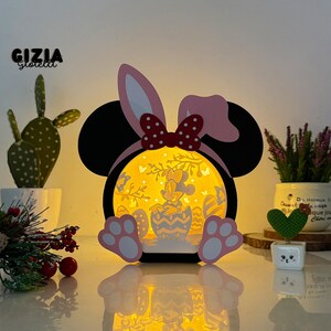 Souris Pâques Pâques 2 boîte Souris Pâques Cricut projet bricolage Saint-Valentin, souris Pâques 2 boîte SVG pour créer une décoration de boîte d'ombre de Pâques