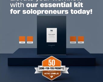Paquete de sugerencias de IA Claude para emprendedores individuales / 50 sugerencias de Claude listas para usar / Kit de flujo de trabajo con IA / Descarga digital