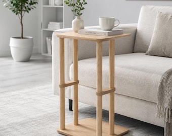 C-Table Sofa bijzettafel, moderne Scandinavische houten meubels, laptopstandaard