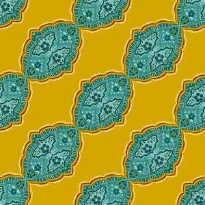 middle eastern Seamless Pattern, Botanical Digital Paper for Fabric, Wallpaper & crafts and more PDF