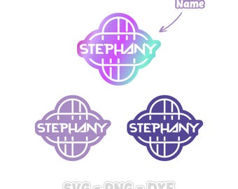 Custom Name Kpop Demon Logo SVG, Huntrix Design (Digital Download)