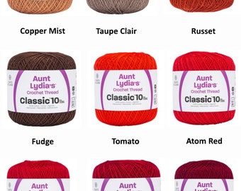 Aunt Lydia's Classic Crochet Thread Size 10-Bright Coral, 1 count - Kroger