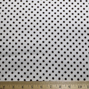 Flannel by the Yard – Brown Dots Cotton Flannel