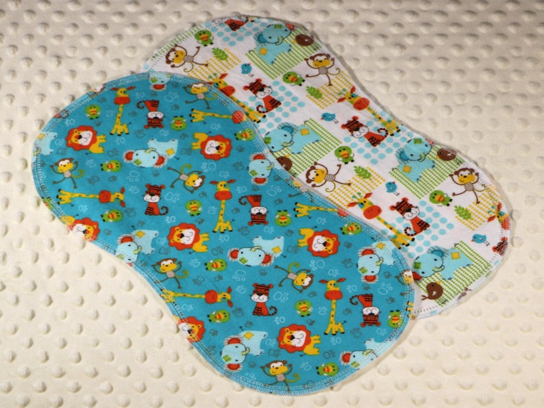Hemstitched Flannel Baby Blanket and 2 Burp Cloths Kit Etsy