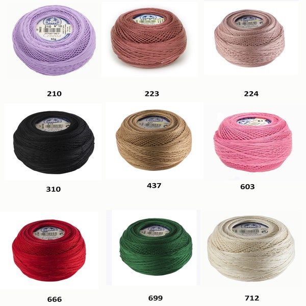 DMC Cebelia Size #10 Crochet Thread (27 Colors Available)