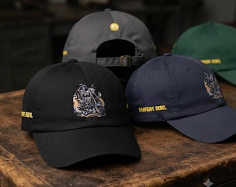 Roadside Rebel Motorcycle Graphic Dad Cap – Unstructured Cotton Hat
