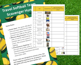 Travel Softbal Team Speurtocht