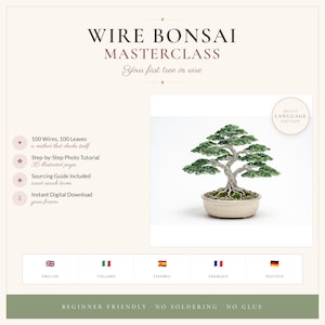 Wire Bonsai Making Masterclass / Beginner-Friendly Step-by-Step Guide, Aluminium Wire Tree Tutorial (Instant Download)