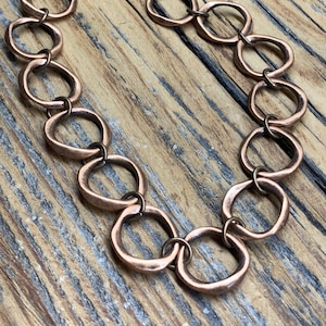 Antique Copper Organic Chain by the Foot - Supplies and Findings