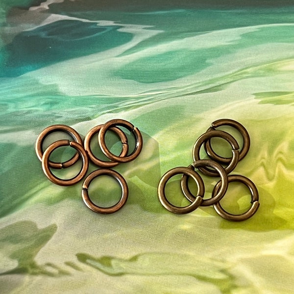 Open Jump Rings - 10 mm 16 ga - 30 Pieces - Choose Color - Findings and Supplies - Components