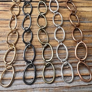 Large Link Antique Chain by the Foot - Supplies and Findings