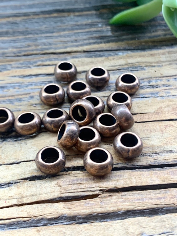 Small Metal Beads, Antiqued Bronze 6mm Spacer Bead, Copper Tone Connector,  Vintage Round Bead, Small Bead - Yahoo Shopping