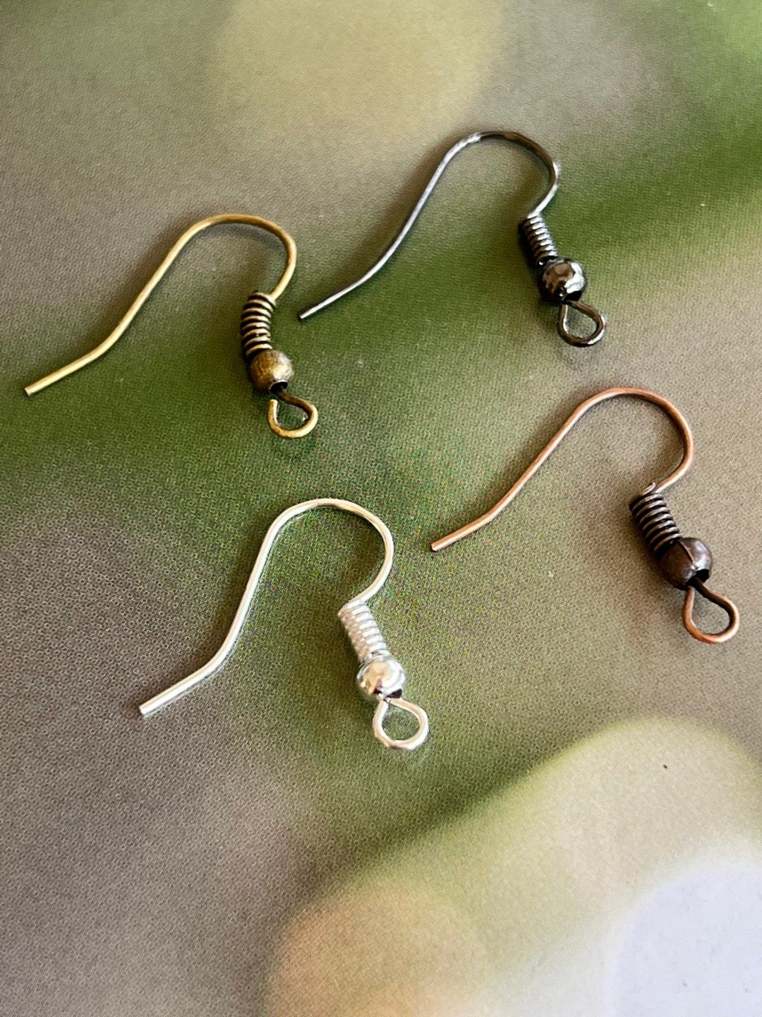Fish Hook Ear Wires 10 Pair Choose Color Etsy