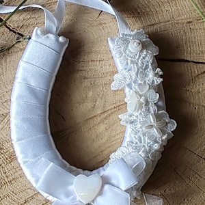 Small White Wedding Horseshoe