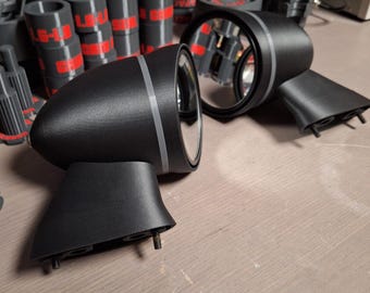 Mazda MX-5 Miata NA Bullet Side Mirrors | DIy 3D Printed Shell Kit | Custom JDm Aero Housings | LHd RHd Pair (Hardware NOT Included)