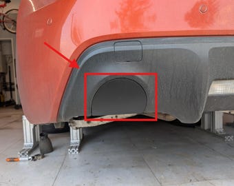 Toyota GT86 Subaru BRZ FRS Exhaust Hole Cap | Rear Bumper Delete Plug Cover (2012-2016)