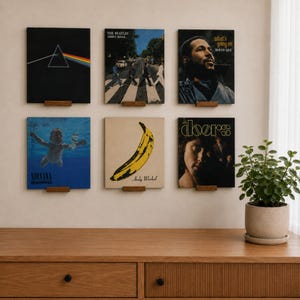 Pack of 6 | Vinyl Record Holders Display Shelves |  Wall Shelves for Vinyl Records|  Album Display Shelves | Vinyl Records Holder