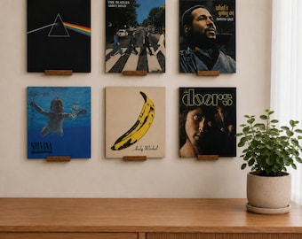 Pack of 6 | Vinyl Record Holders Display Shelves |  Wall Shelves for Vinyl Records|  Album Display Shelves | Vinyl Records Holder