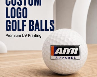 Custom Logo Golf Balls | Full Color UV Printed Promotional Tournament Giveaways