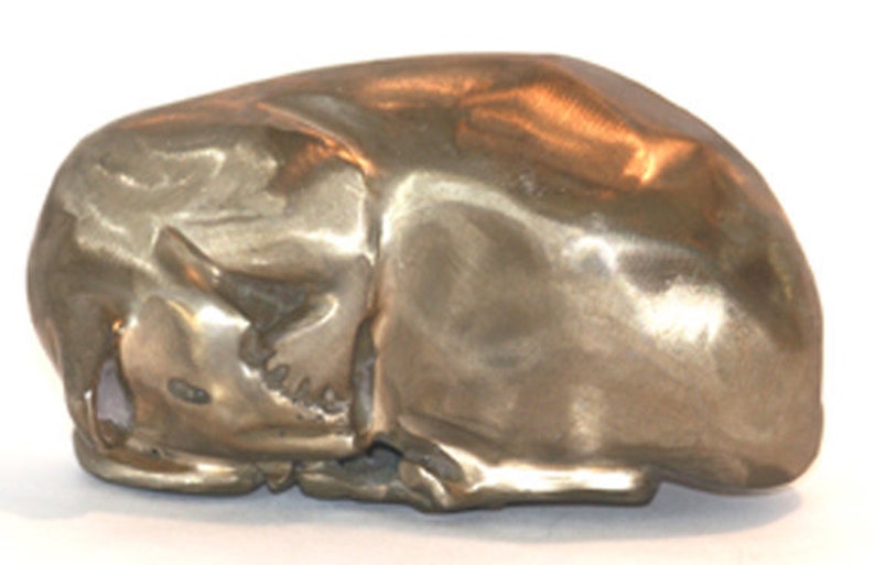 Domestic Rat Cast Metal Sculpture Etsy
