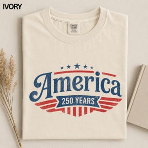 Camiseta Comfort Colors® con la bandera estadounidense, camiseta del 250 aniversario de EE. UU., camiseta patriótica 1776-2026, camiseta vintage del Día de la Independencia, Cuatro de Julio