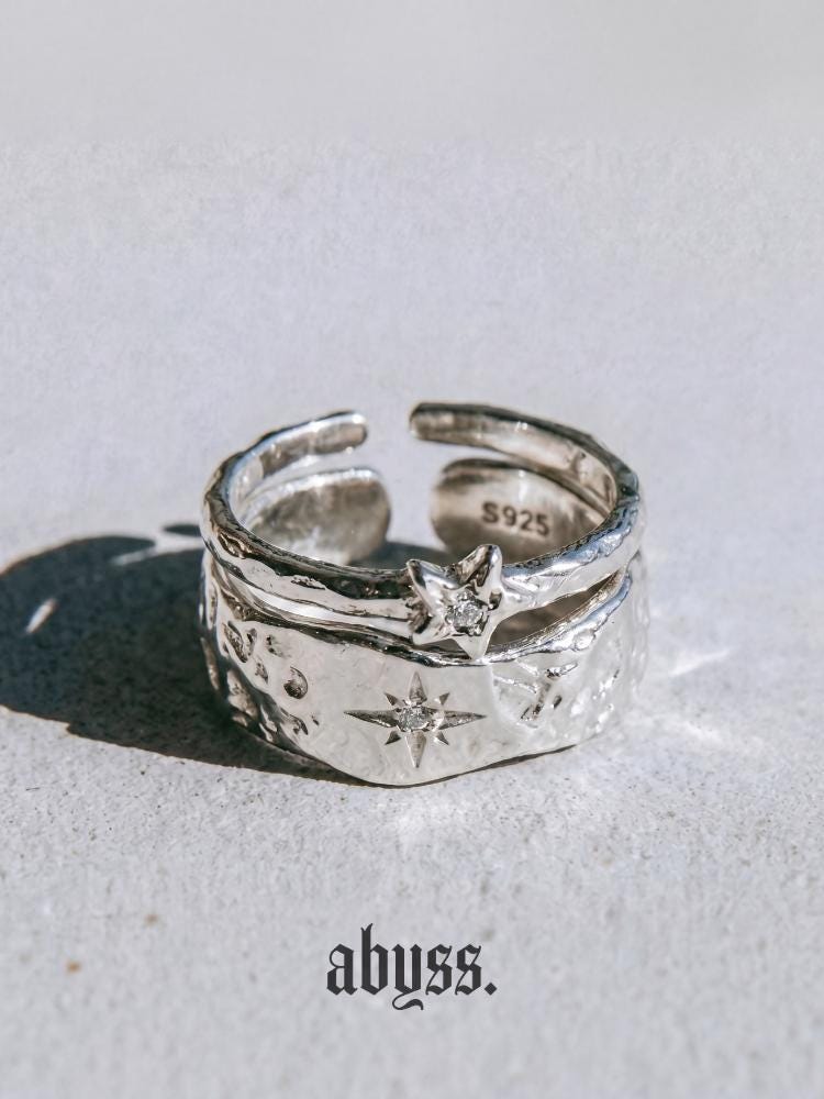 アーマーリング　y2k グランジ　シルバー Y2k ring - Etsy 日本