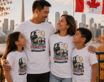 Mejor Tatay Más Fuerte OFW Camisa Filipino Día del Padre Camiseta OFW Papá Regalo Pinoy Tatay Camisa Filipino Papá Canadá Camiseta