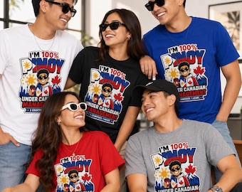Camiseta divertida filipino-canadiense "Soy 100% filipino bajo administración canadiense" Camiseta Pinoy Canadá Regalo orgulloso de ser filipino