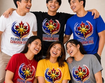 Camiseta con raíces filipinas y alma canadiense, camiseta filipino-canadiense, camiseta del orgullo filipino, regalo de Filipinas y Canadá, camiseta orgullosamente filipina.