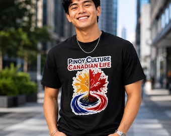 Camiseta de cultura filipina y vida canadiense, camiseta filipino-canadiense, camiseta del orgullo filipino, camiseta filipina, regalo de Canadá y Filipinas para hombres y mujeres