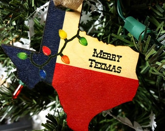 Texas Ornaments Etsy