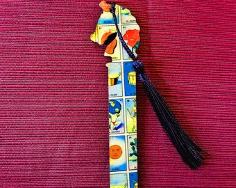 NEW! Loteria Mexican Bingo wooden bookmark. Color on both sides!