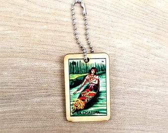 La Chalupa Loteria Mexican Bingo KeyTag