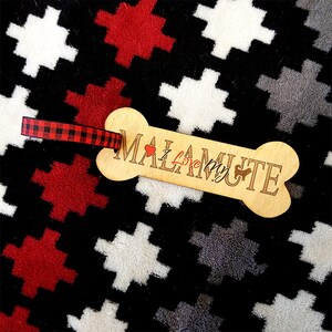 I love my Malamute Gift Tag / Bottle Tag / Ornament