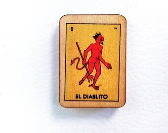 Devil El Diablito Loteria Mexican Bingo Magnet