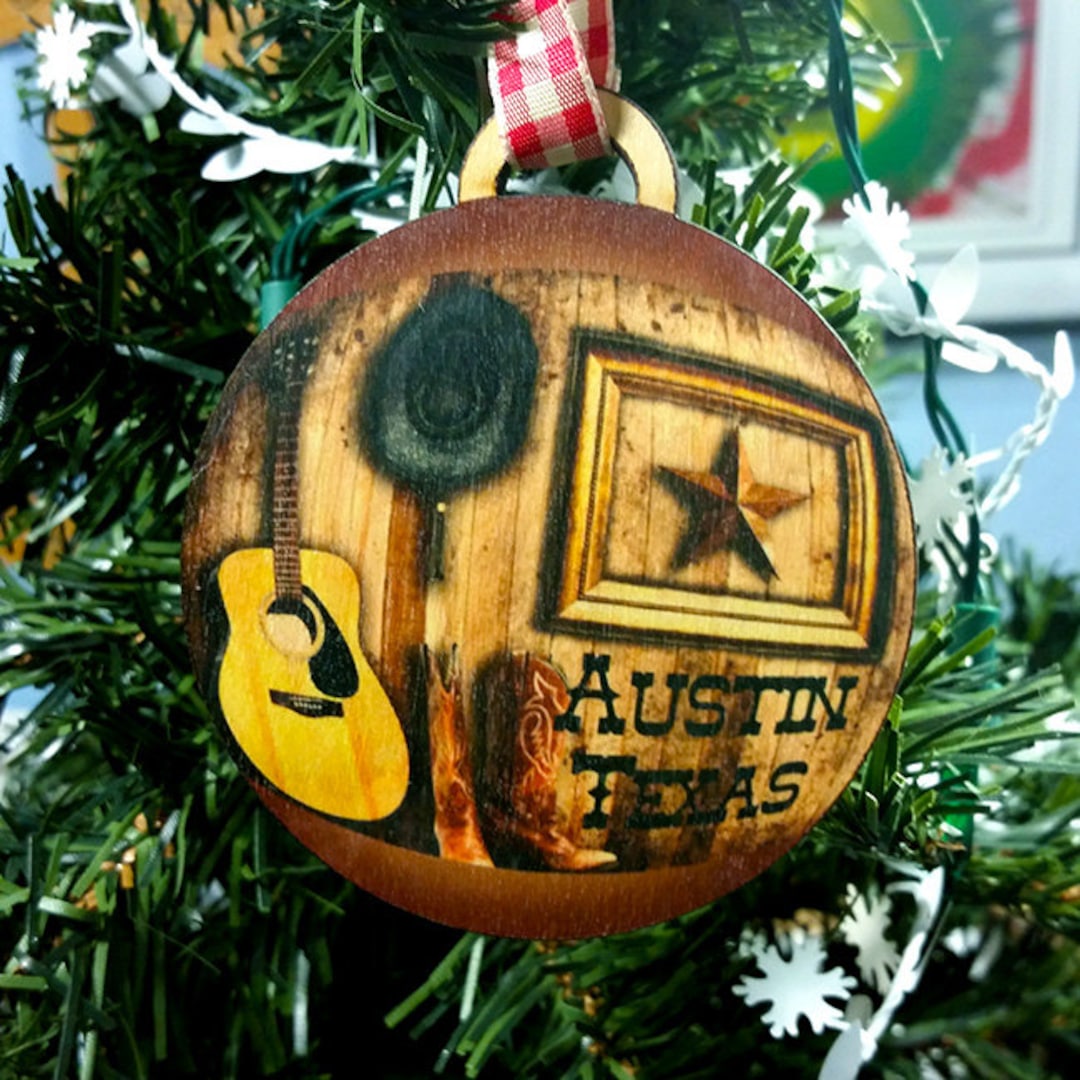 Austin Texas Christmas Ornament Etsy