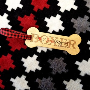 I love my Boxer Gift Tag / Bottle Tag / Ornament