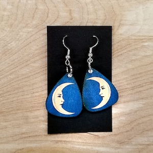Moon La Luna Loteria Mexican Bingo Earrings
