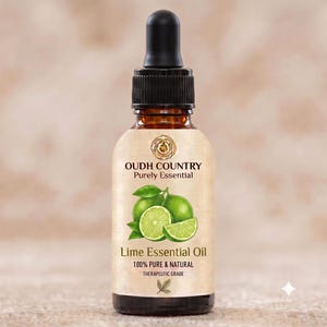 Lime eterisk olja | 100 % ren, outspädd och naturlig | Terapeutiska oljor för aromaterapi och diffusor | 5 ml till 1000 ml