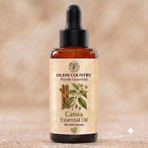 Cassia eterisk olja | 100 % ren, outspädd och naturlig | Terapeutiska oljor för aromaterapi och diffusor | 5 till 1000 ml