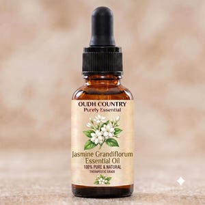 Jasmine Grandiflorum Essential Oil | 100% Pure, Undiluted, and Natural | Therapeutic Grade Oils for Aromatherapy & Diffuser | 5  To 1000 ML