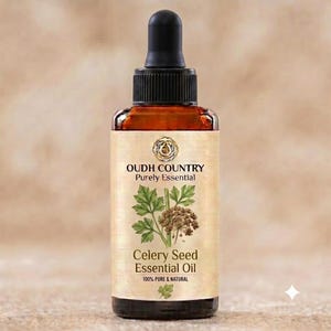 Eterisk olja från sellerifrö | 100 % ren, outspädd och naturlig | Oljor av terapeutisk kvalitet för aromaterapi och diffusor | 5 till 1000 ml