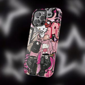 Y2K Hello Kitty Graffiti Phone Case image 2