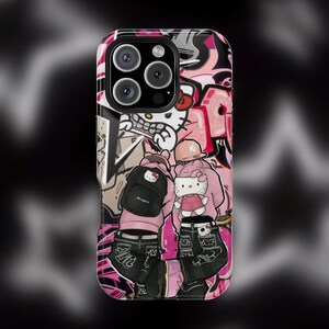 Y2K Hello Kitty Graffiti Phone Case image 5