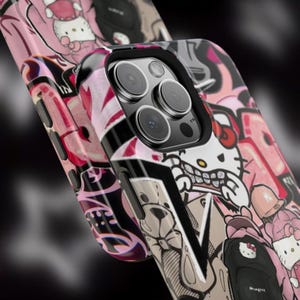 Y2K Hello Kitty Graffiti Phone Case image 3