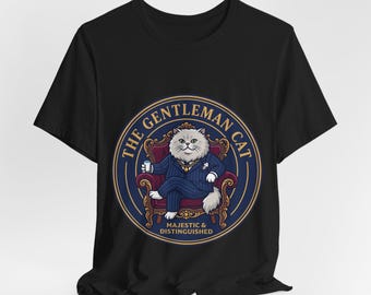 Der Katzenvater Shirt | Lustiges Katzen-Shirt | Gangster Katze Liebhaber Geschenk | Meowfia Boss Tee