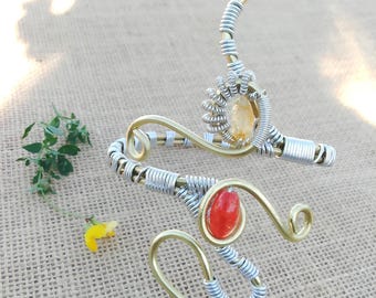 Pulseira boho colorida, pulseira moderna, braçadeira