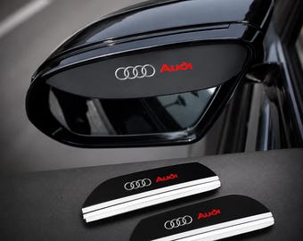 Deflettori antipioggia per specchietti laterali Audi S Line, visiere sportive nere, accessori esterni